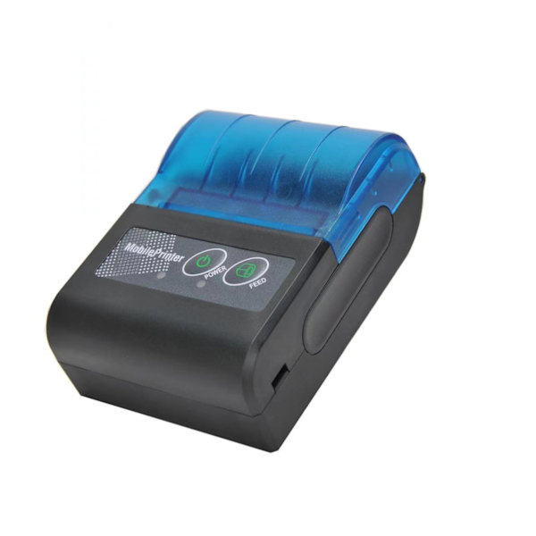 Bluetooth termisk printer 58mm fakturamaskine blå