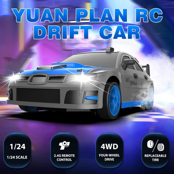 2.4G Højhastigheds Drift RC Bil 4Wd RC Legetøj-E