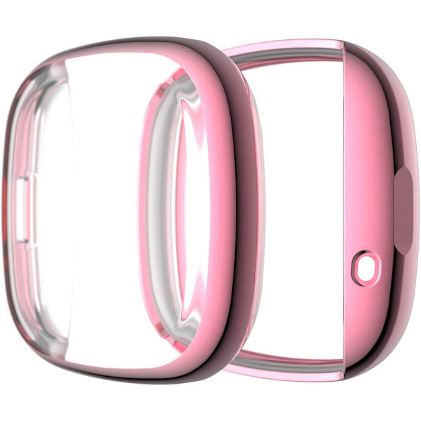 Suojakotelo Fitbit Versa 2:lle, vaaleanpunainen