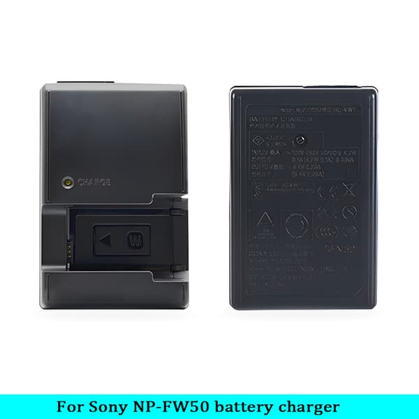 Oplader til Sony A6000 A5100 A6300 A7R2 A7M2 A33 A55 NP-FW50 Batteri
