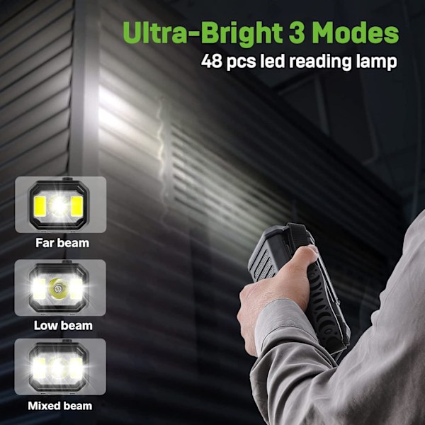 Solcellsdriven Nödradio 10000mAh Handvev Väderradio AM/FM med LED-ficklampa /svart