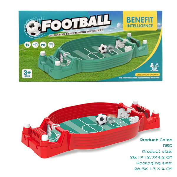 Bordsfotbollsspel, barnleksak (röd)