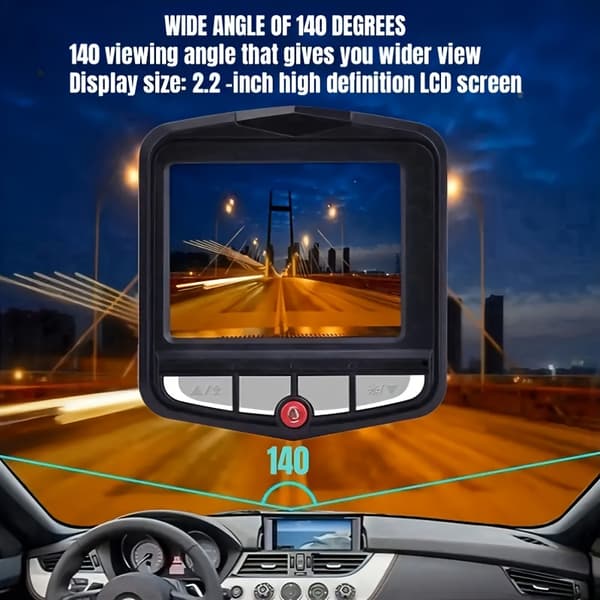 2.2' Full HD 1080P Dash Cam Kompakt Dash Cam