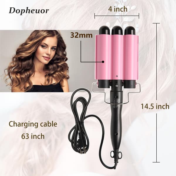 kiharrin 3 rullaa 22mm (180-210℃-pinkki)
