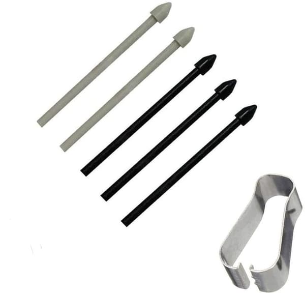 Stylus-tupper for Samsung Galaxy Tab S8/Tab S8Plus/Tab S8 Ultra (5 stk - svart, grå)