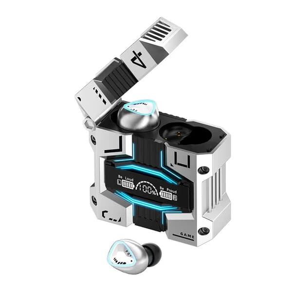True Wireless Bluetooth Hörlurar M45 TWS Bluetooth Touch Brusreducering Stereo Vattentät med Mikrofon Vit