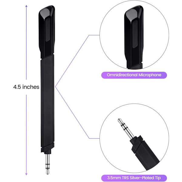Ersättningsmikrofon för Logitech G733 (vit)