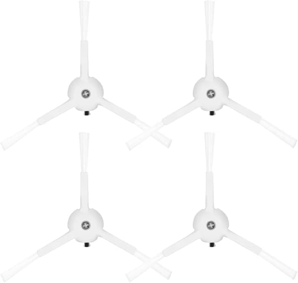 Støvsugertilbehør for Xiaomi Roborock S7 S7PLUS T7S T7SPLUS - Erstatning hvit sidebørste (4 stk)