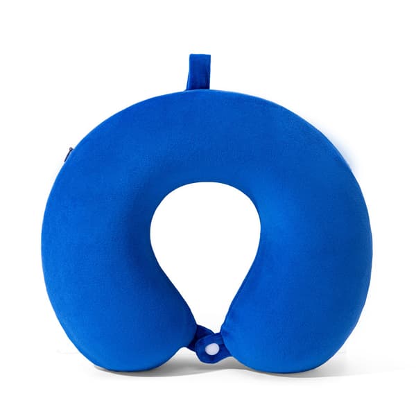 Nackkudde Memory Foam Portabel U-formad Resekudde Cervical Support Kudde (Safirblå)