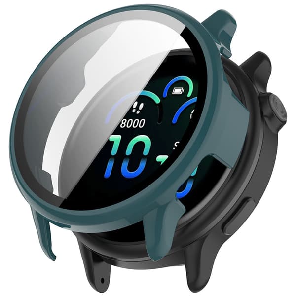 Kellon kuori Garmin Active6 näytönsuoja, musteen vihreä