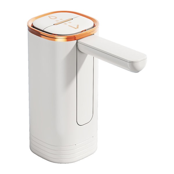 Bärbar USB-vattenpump, snabb pumpning av vatten för dunkar (vit)