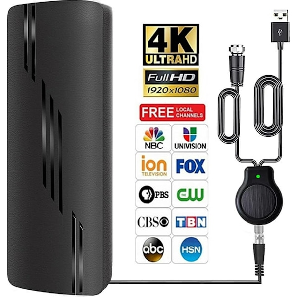 Digital Smart TV-antenne med rekkevidde over 1368 km og støtte for 4K 1080P
