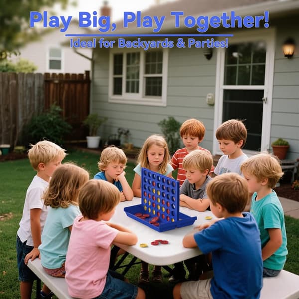 Fire på stribe spil, Montessori legetøj til børn, multiplayer brætspil (medium størrelse)