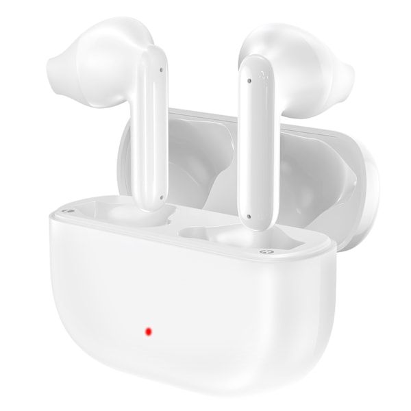 Hörapparat för seniorer, in-ear högtalare med laddningsetui (Vit)