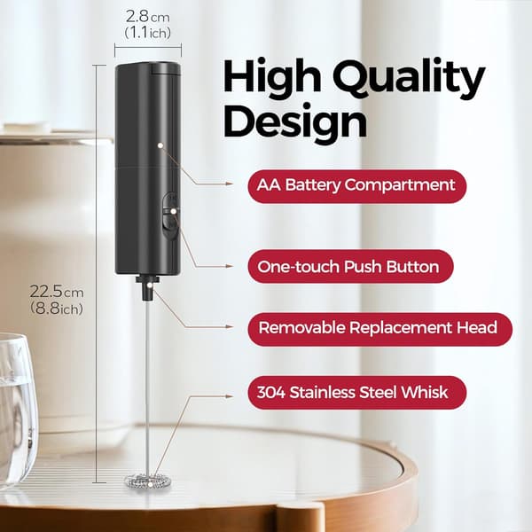 Mælkeskummer, USB genopladelig elektrisk blender