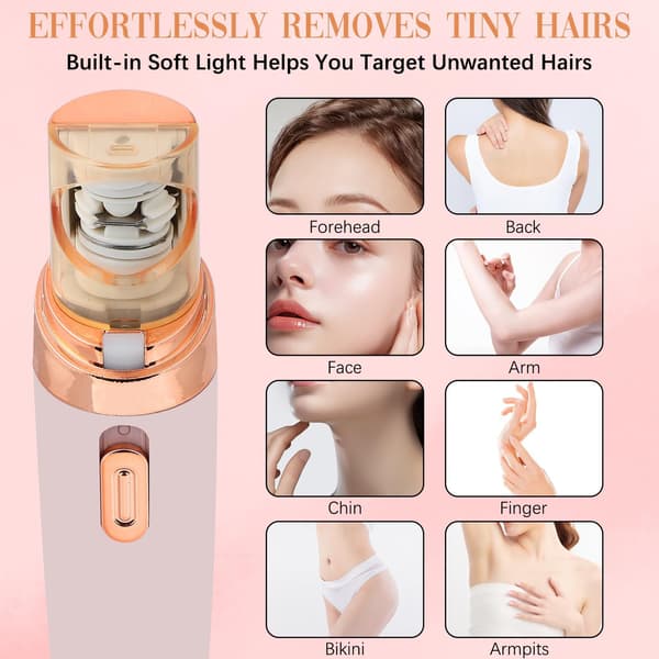 Mini Ansigts Epilator Genopladelig Elektrisk Epilator Pink