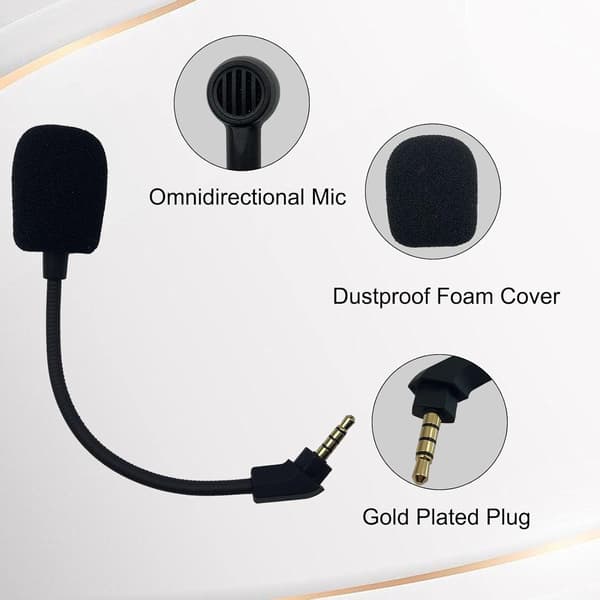 Erstatningsmikrofon til Kingston HyperX Cloud Revolver S - 3,5 mm jackstik
