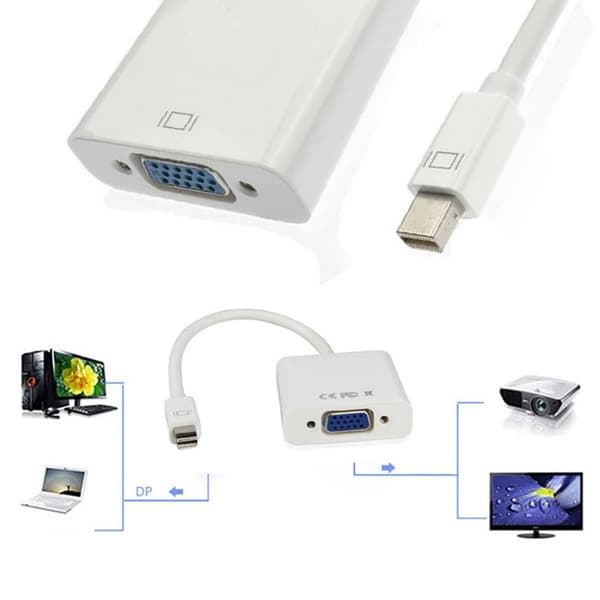 minidp til VGA-konverter, lydadapter