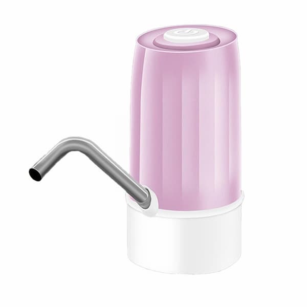 Vesipumppu 5 gallonan pullolle, ladattavalla akulla (Pinkki)