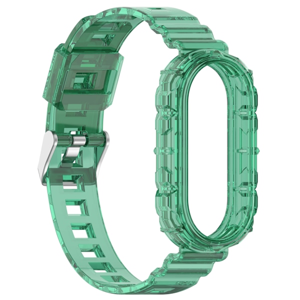 Passar Xiaomi Mi Band 8 Integrerat Transparent Armband Transparent Grön
