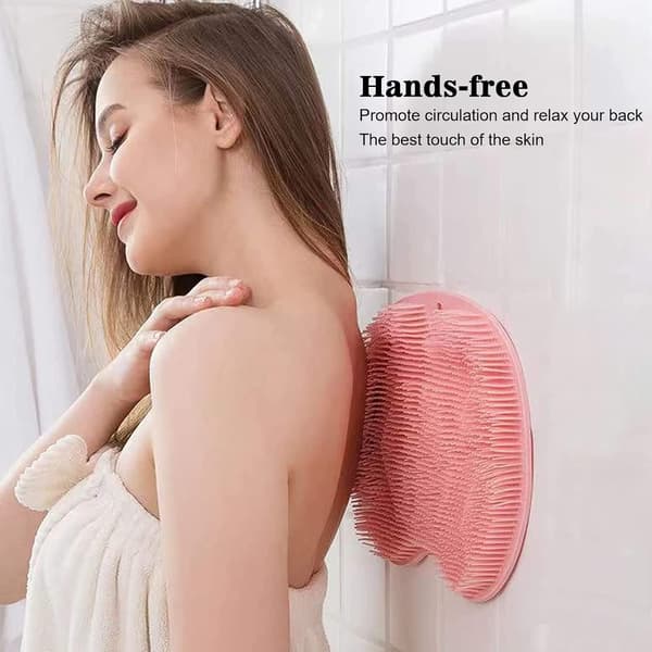 Anti-slip Brusefodsskrubber Massager (Pink)
