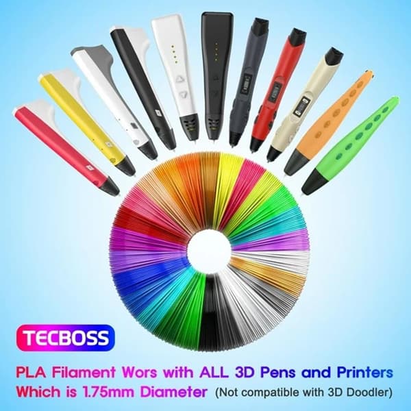 1,75 mm 3D Pen PLA-filament (5 meter x 20 farver)