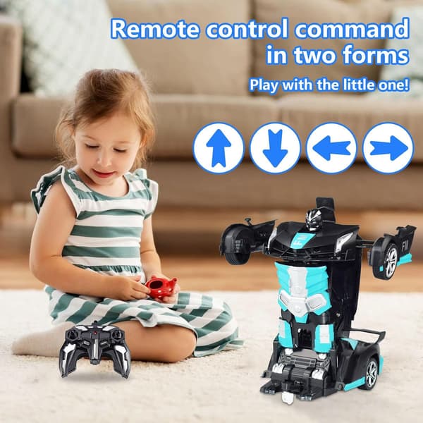Leketøybil 2.4 G Fjernkontroll Transformers Robot