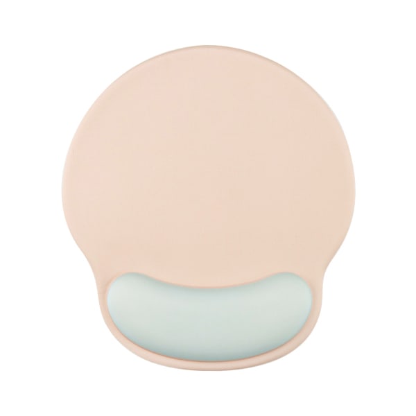 Ergonomisk musmatta med gelhandledsstöd (rosa/grön)