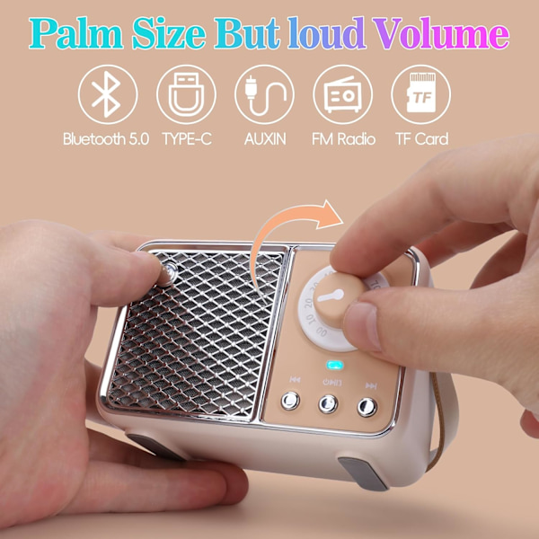 Kannettava langaton Bluetooth-kaiutin tukee TF-korttia/Aux Lime