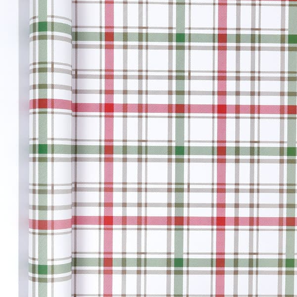 Julklappspapper rutmönster (43CMX 300CM)