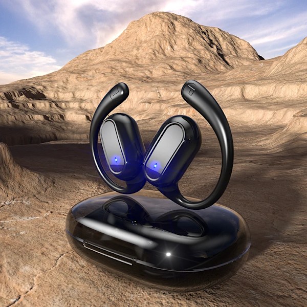 True Wireless Bluetooth Hörlurar AS-06 TWS Djup Bas Öronkrok Bluetooth 5.3 Svart