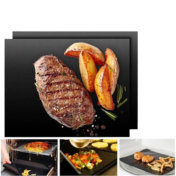 BBQ Grillmåtte Non-stick, genanvendelig (2 stk-40x50cm)