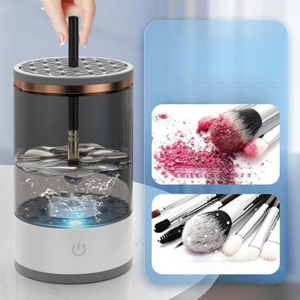Automatisk makeupbørsterenser (Plug-in version - Sort)