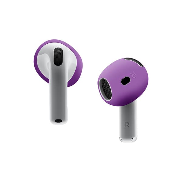 Öronproppar för AirPods4 silikon 3 par (mörklila)