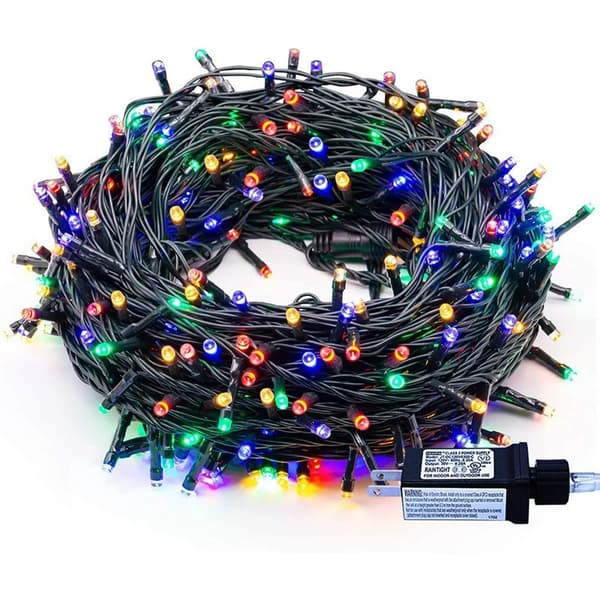 Julelys, LED lyslenke, 100M 800 LED blinkende lys, 8 moduser