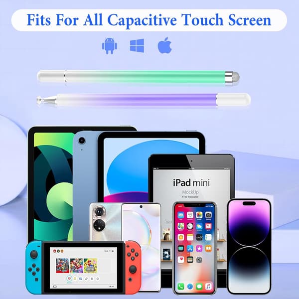 Stylus Pen til iPhone/iPad/Android/Microsoft (Lilla)