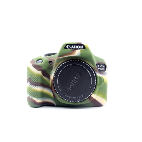 Etui til Canon EOS 1300D 1500D Silikon kameratilbehør (camouflage)