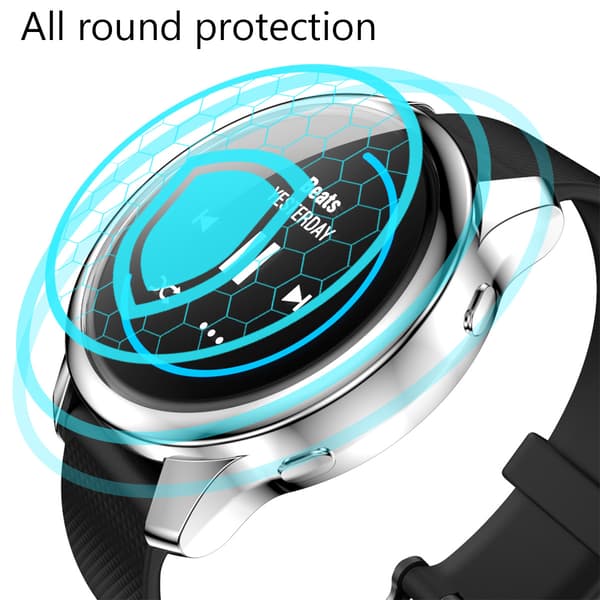 Kellon kuori Garmin Venu täysi peittävä näytönsuoja (harmaa)