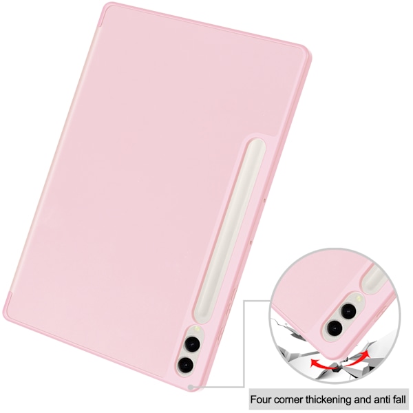 Fodral för Samsung Galaxy Tab S9 plus 12.4 2023 Enfärgat skyddsfodral rosa