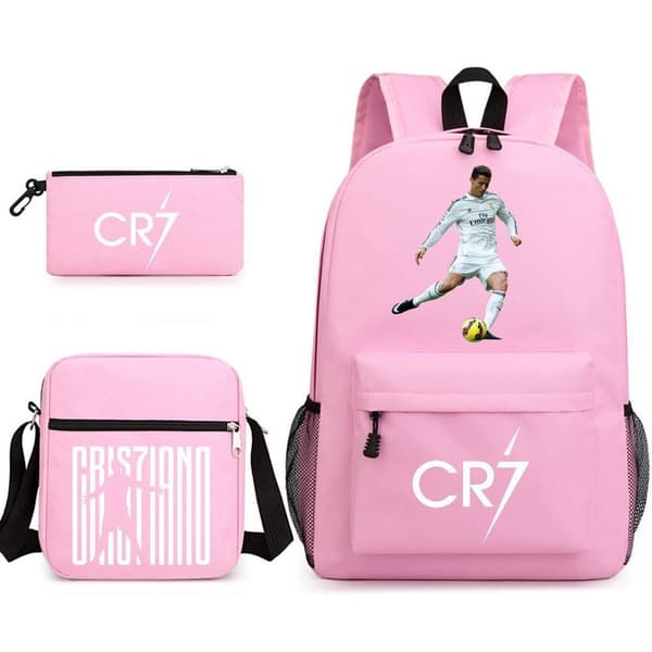 Cr7 Student Skolesekk Tredelt Sett