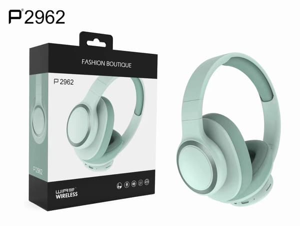 P2962 Huvudmonterade Bluetooth-hörlurar Gräsgrön