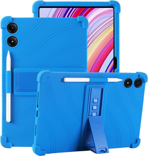 Tablet Blød Silikone Etui til Xiaomi Redmi Pad Pro 12.1 Stødsikker med Holder Sort
