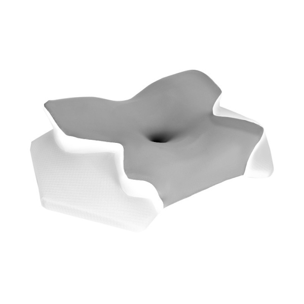Viskoelastisk nackkudde, Ergonomisk Memory Foam Ice Silk lindrar nacksmärta (Grå)