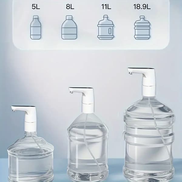 1-delt 5-gallon vanndispenser, smart vannsugingsenhet, USB-oppladbar (grønn)
