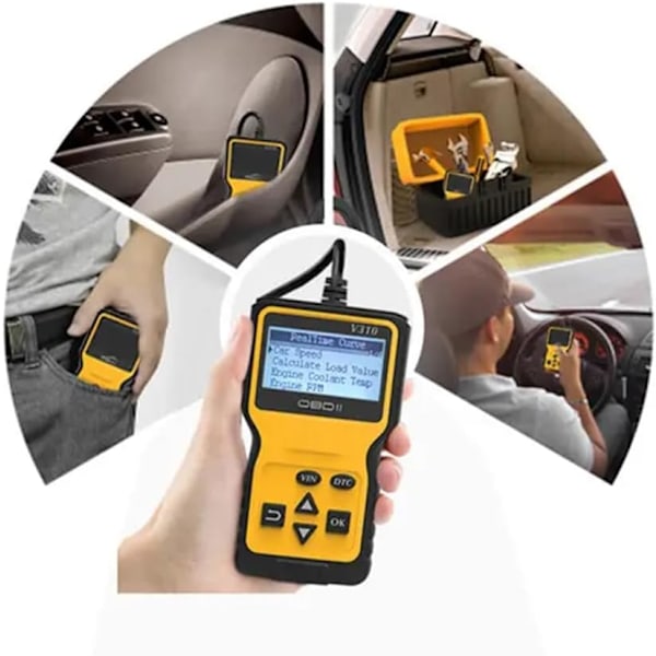 V310 OBD2 Scanner Diagnostisk Kodläsare OBDII EOBD Läsningsverktyg för Alla OBD II Protokoll