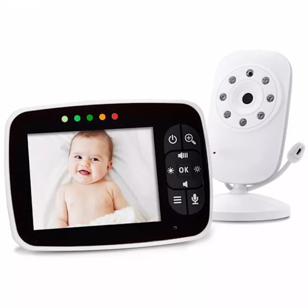 SM35 Babyalarm 3,5 tommer skærm tovejs stemme intercom nattesyn
