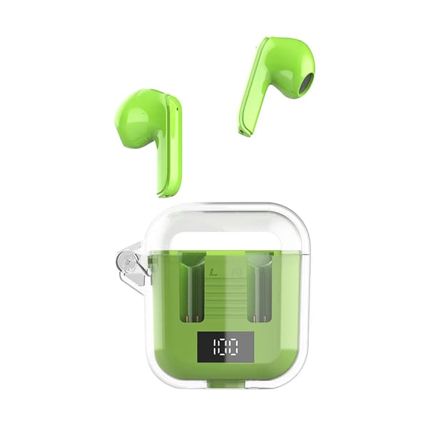 True Wireless Bluetooth Hörlurar TM90 Pro In-ear Digital Display Trådlösa Grön
