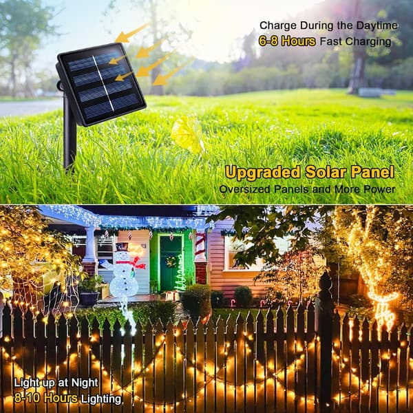 20 m 200 LED julelyskæde, blinkende lyskæde Warm-Multicolor