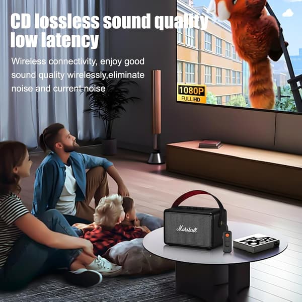 Bluetooth-sender Smart Bluetooth 5.4-lydmottaker for fly, stereoanlegg, TV, datamaskin, bil