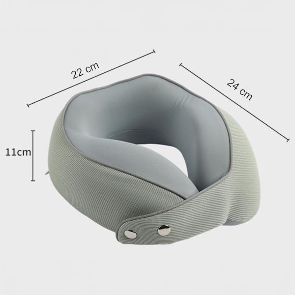 Nackkudde Memory Foam Portabel U-formad Resekudde 360° Nackstöd Kudde För Barn (Gul)